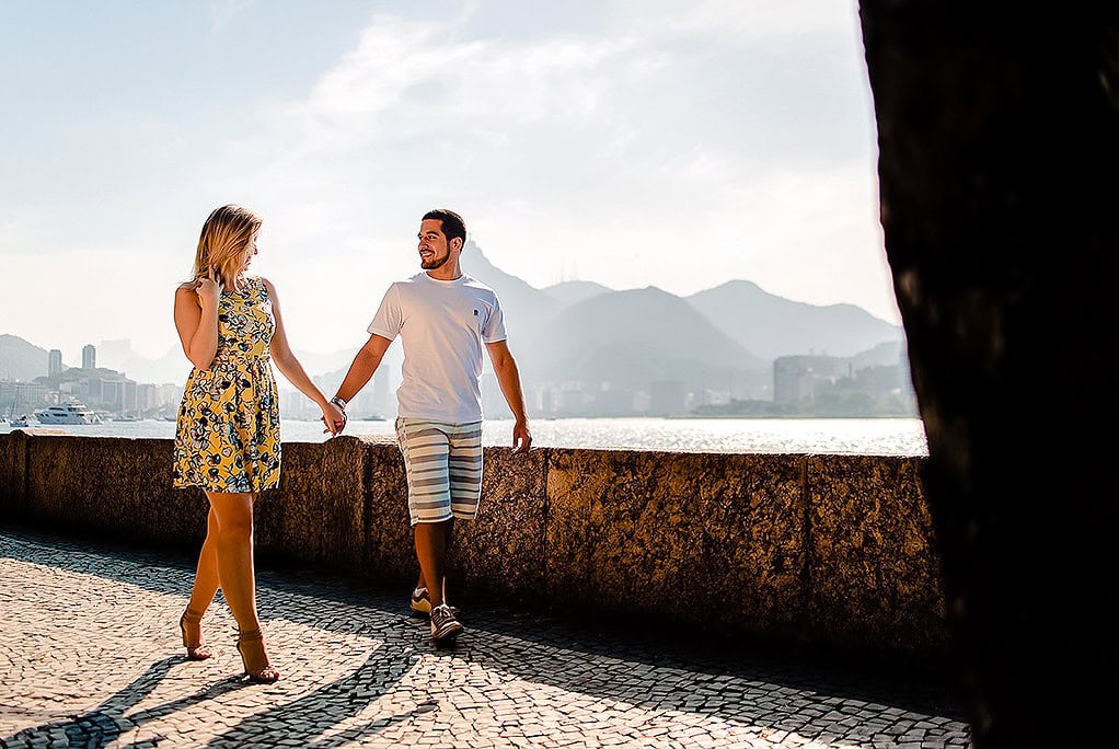 Bia & Thiago | Ensaio de Casal na Urca, Rio de Janeiro - RJ