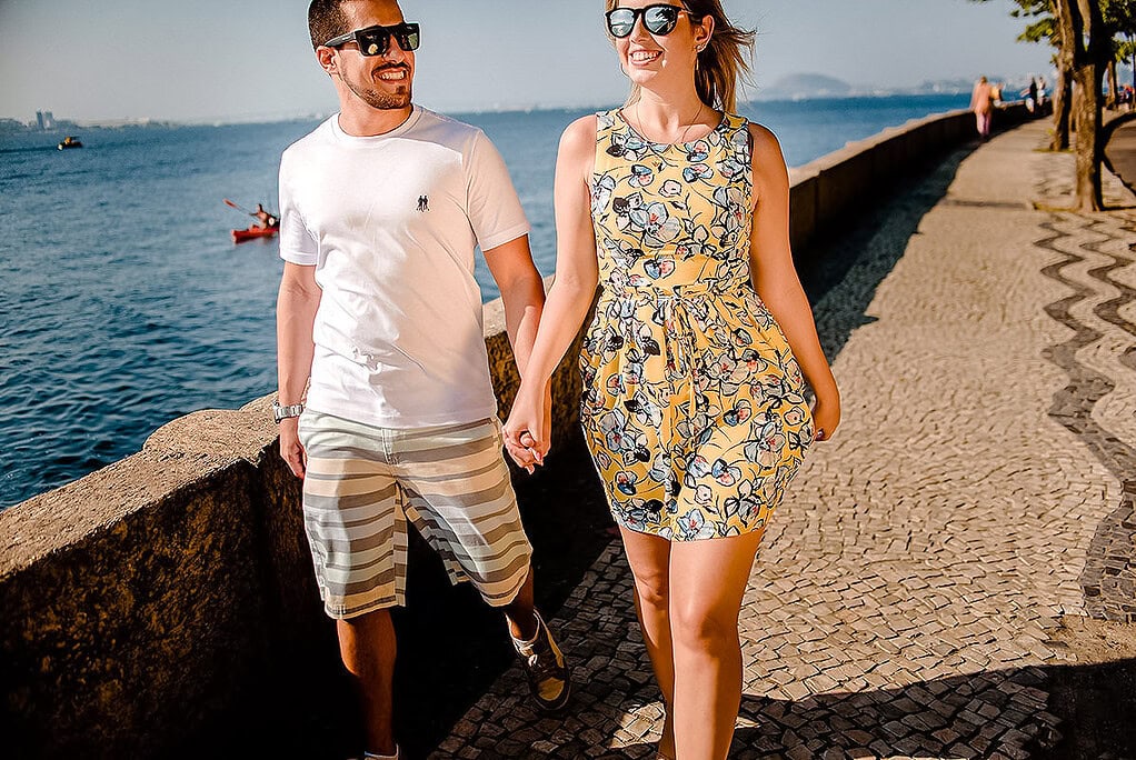 Bia & Thiago | Ensaio de Casal na Urca, Rio de Janeiro - RJ